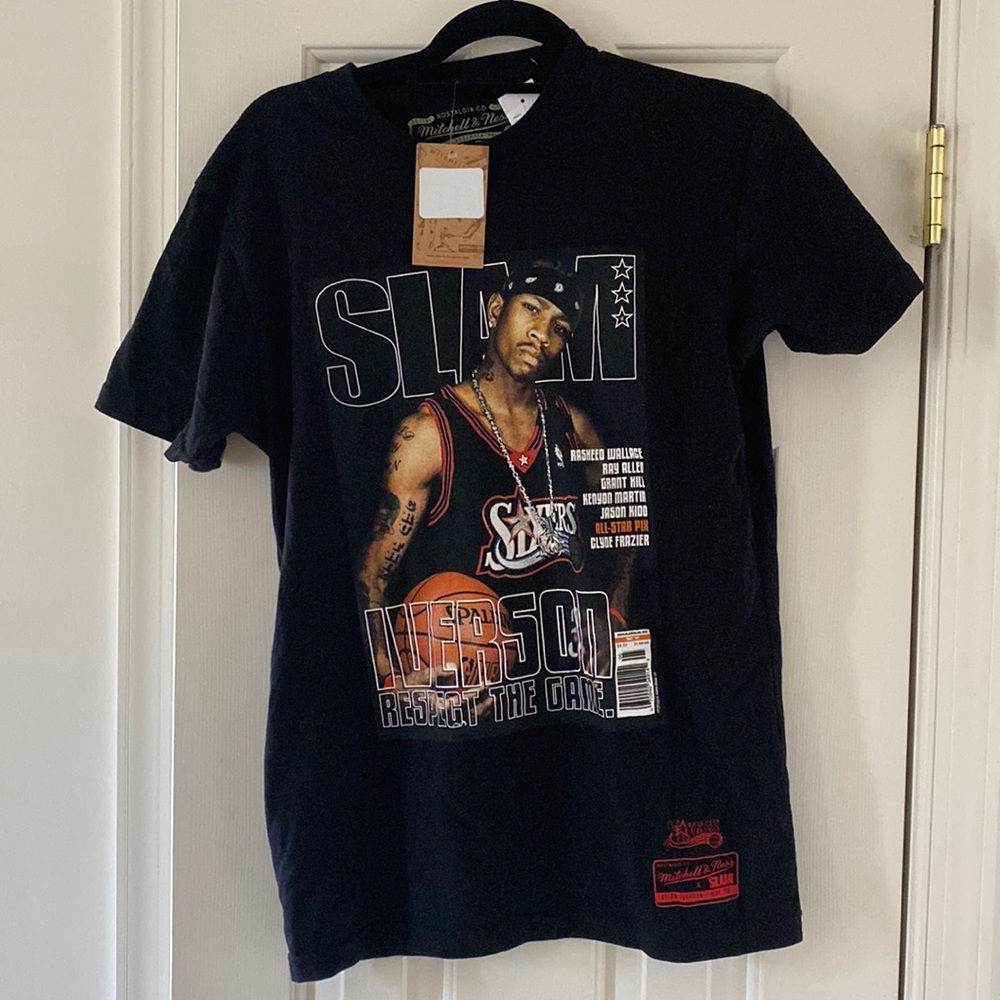 Mitchell Ness Allen Iverson SLAM cover T-shirt
